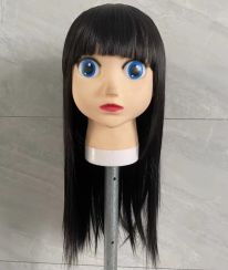 3Pcs Childrens Straight Hair With Bangs Long Hair Wig