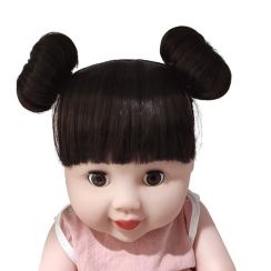 12Pcs Fashionable Cute Baby Girl Wig Hair Bun