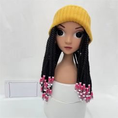 10Pcs Girls Winter Braided Hat Wig