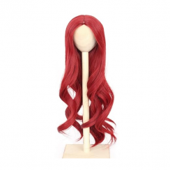 4 Packs Long Wavy Red DIY Handmade Accessories Doll Wig