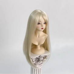 6 Packs Long Straight Porcelain Dolls Wig