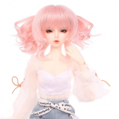 4 Packs Fantastic Dolls Pink Wig